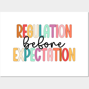 Regulation Before Expectation Autism Special Education Posters and Art